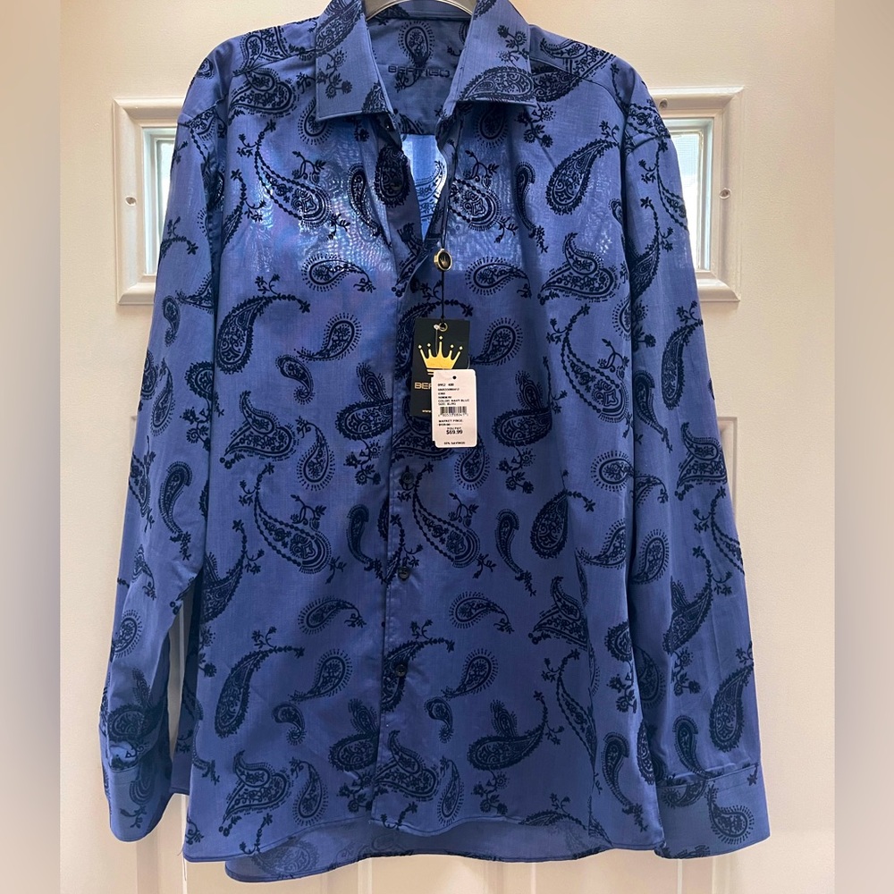 Bertigo men’s button-down shirt, NWT, XL